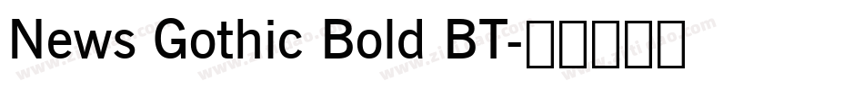 News Gothic Bold BT字体转换